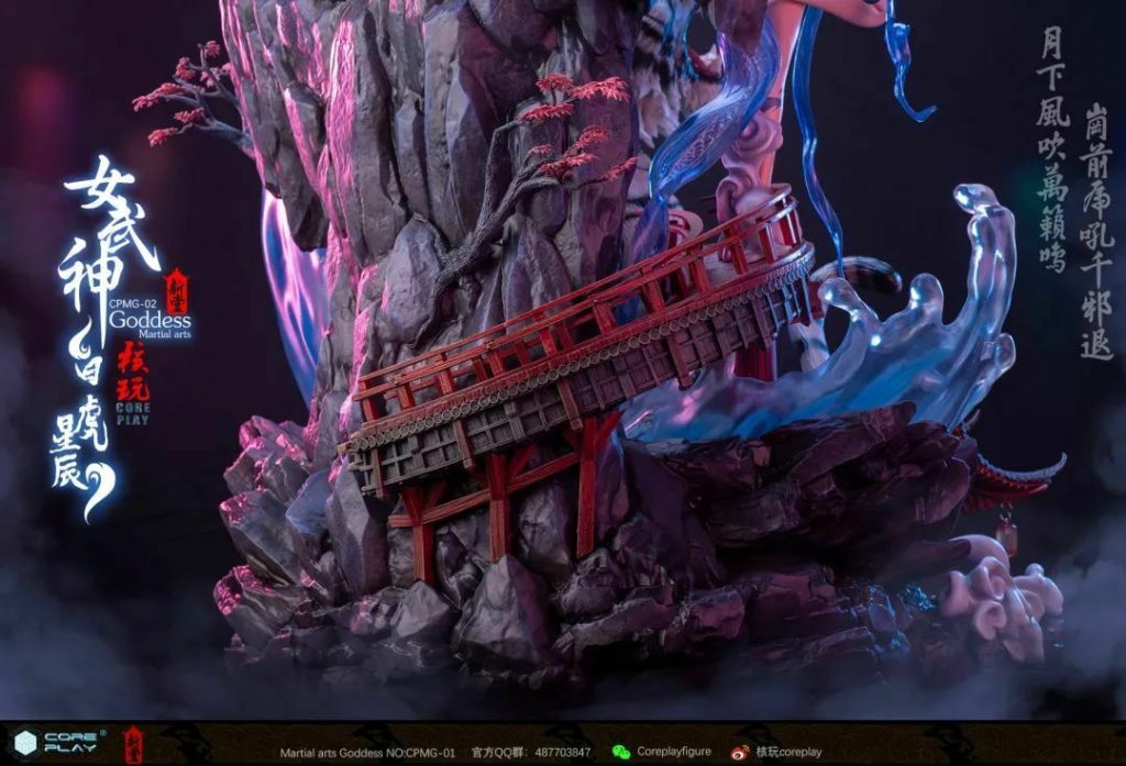 Traditional Fantasy Martial Arts Goddess 14 Resin Statue vom