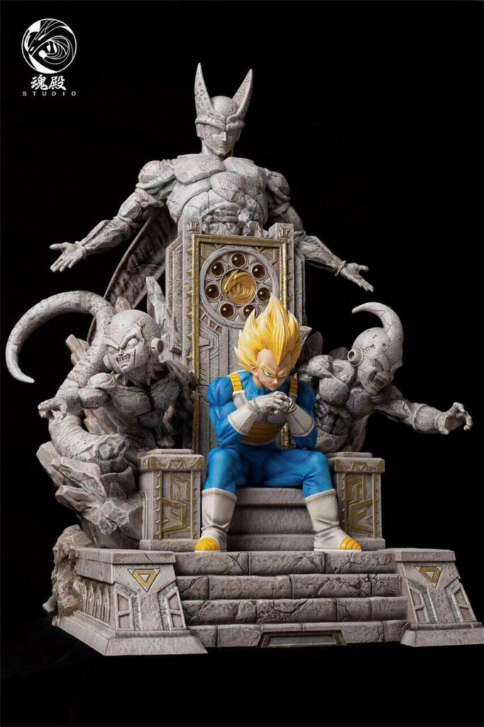 Dragon Ball Z Vegeta on Throne 14 Resin Statue von HunDian