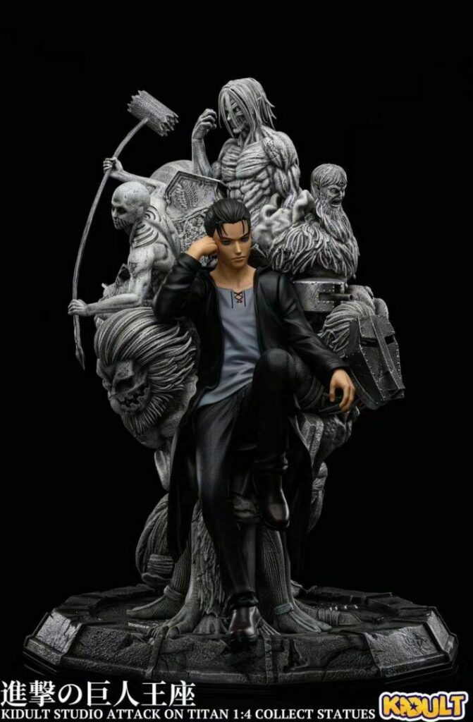 Attack on Titan Eren Jaeger on Throne 14 Resin Statue von Kidult
