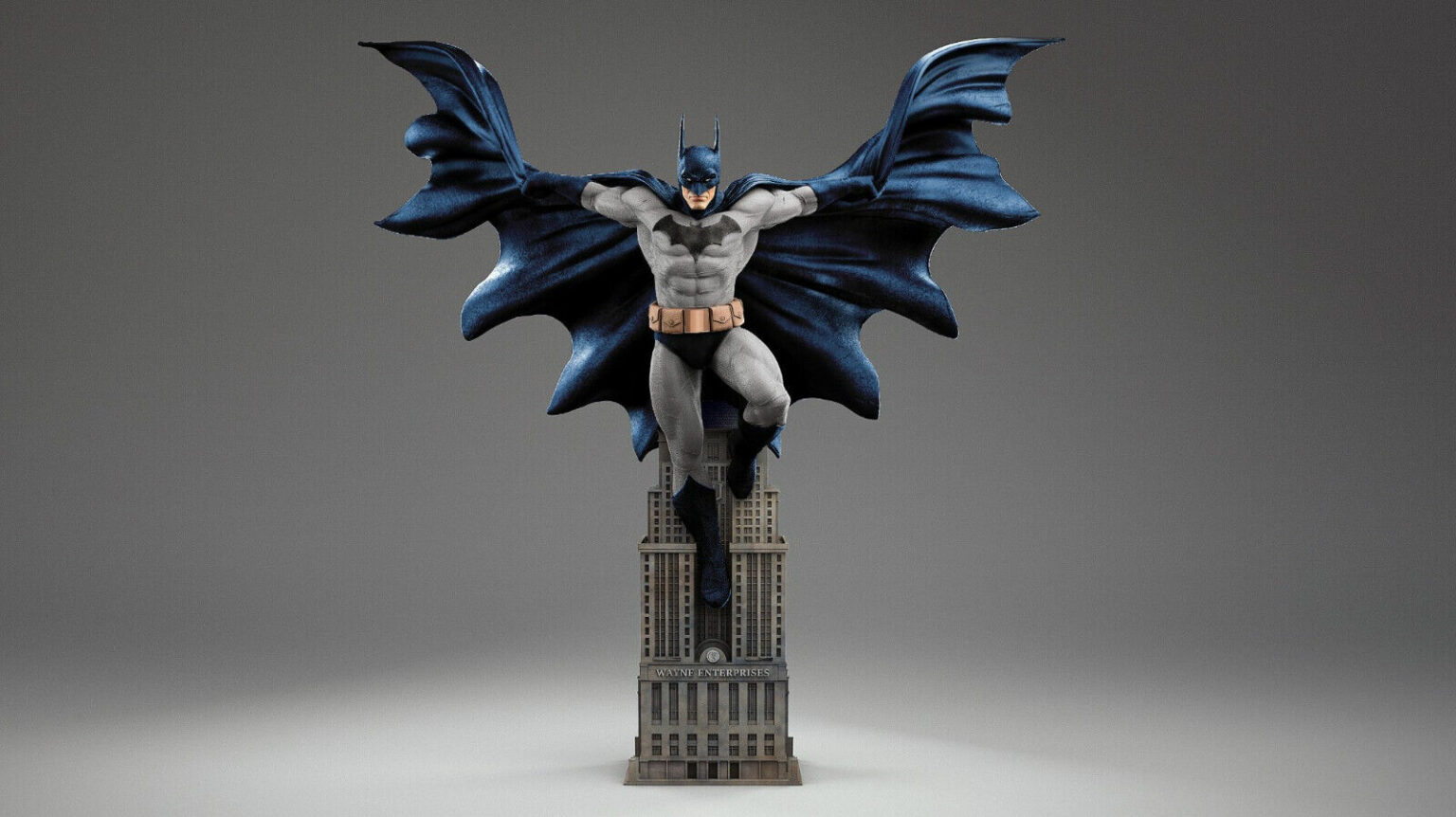 DC Comics Batman & Wayne Tower 14 Resin Statue von MFA
