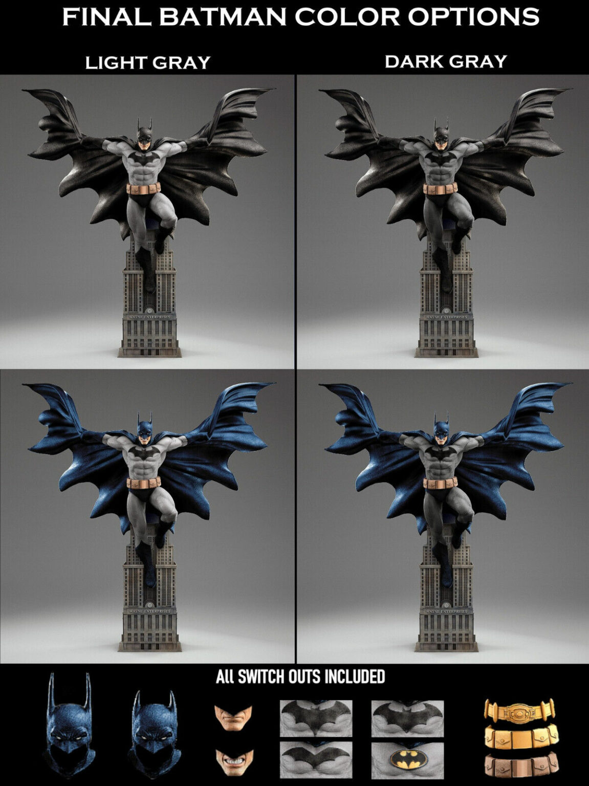 DC Comics - Batman & Wayne Tower | 1:4 Resin Statue | Von MFA ...