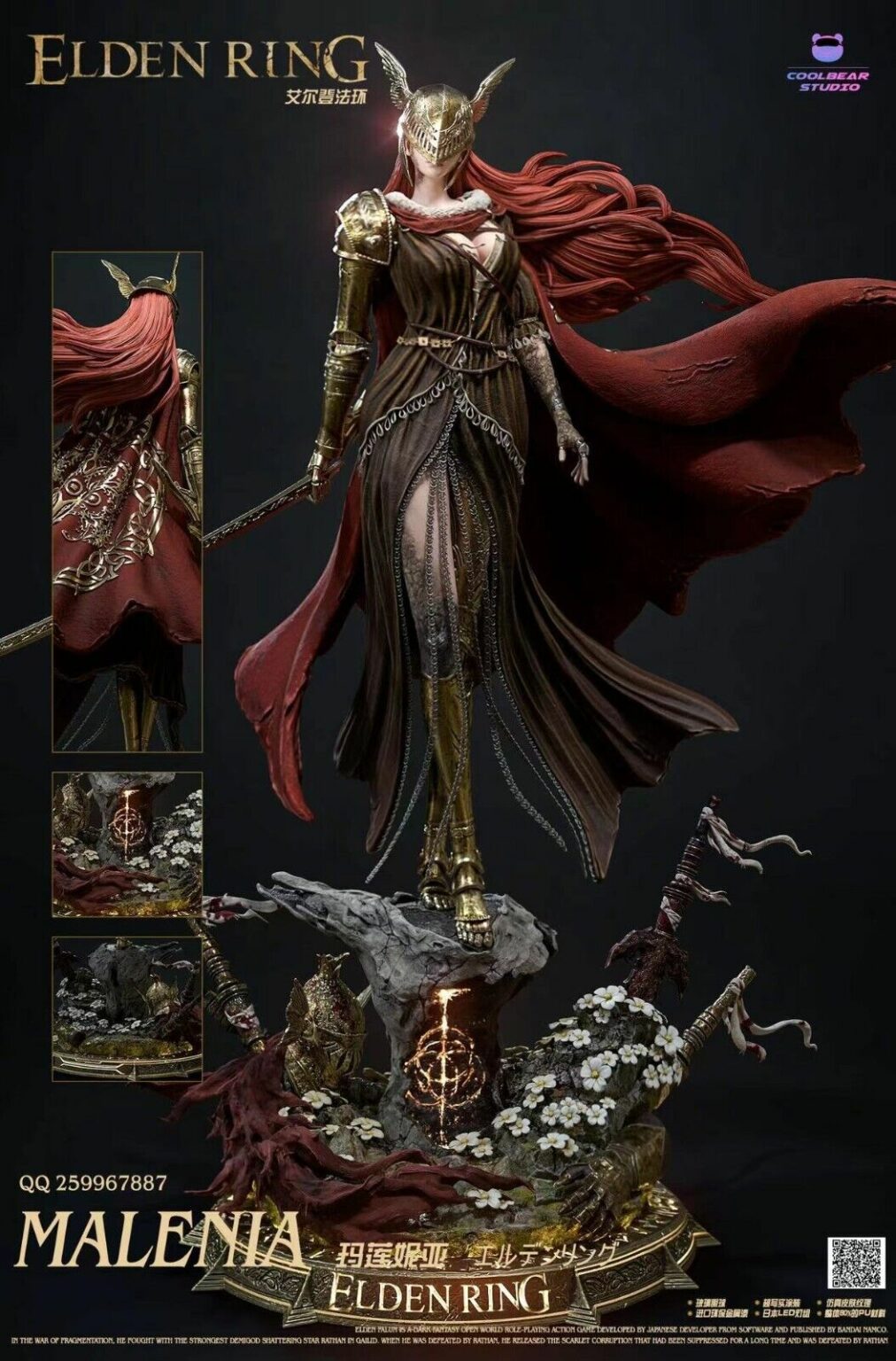 Elden Ring Malenia 14 Resin Statue von Coolbear Studio