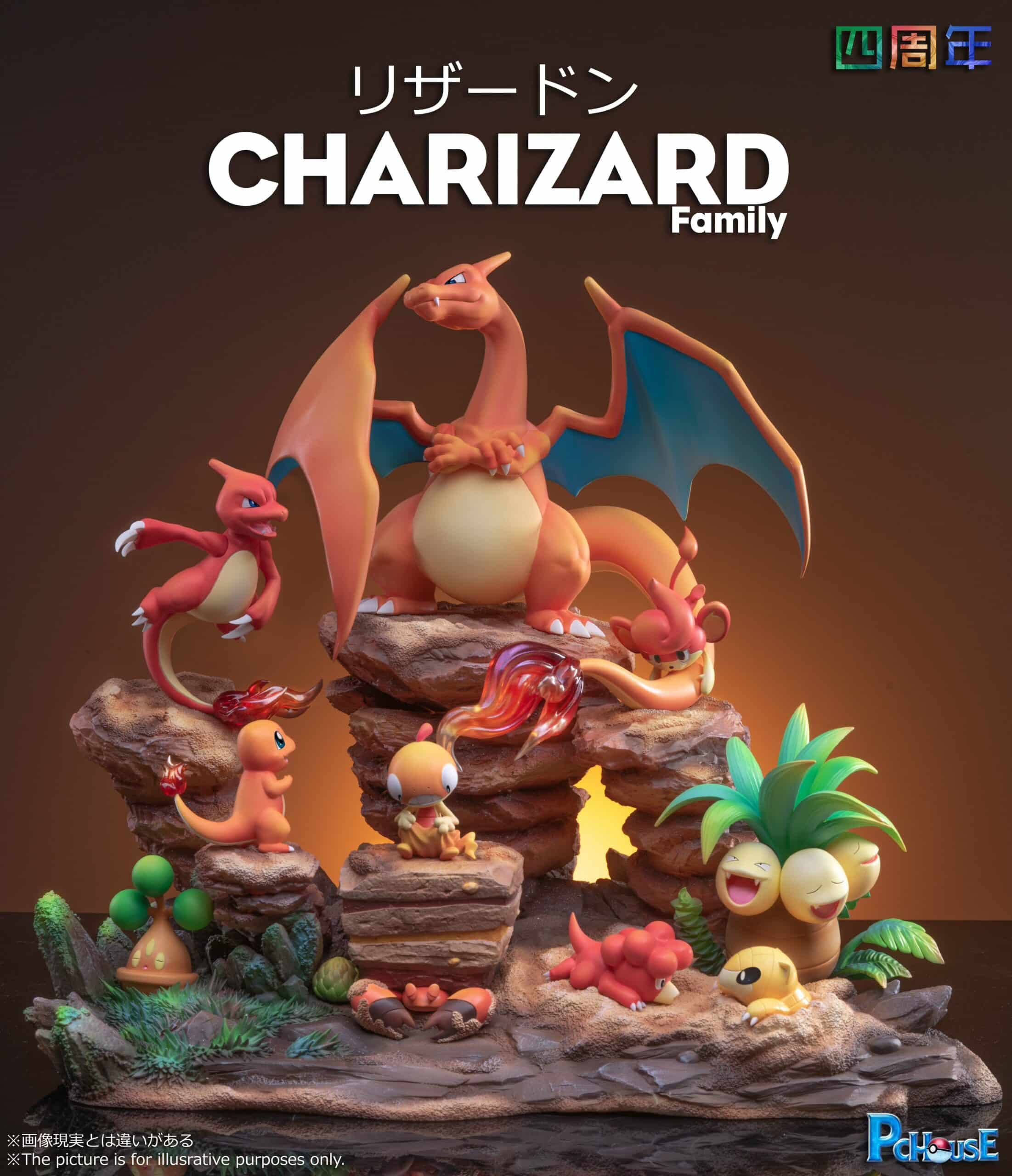 Pc House Studio Pokémon Fire Type Statue