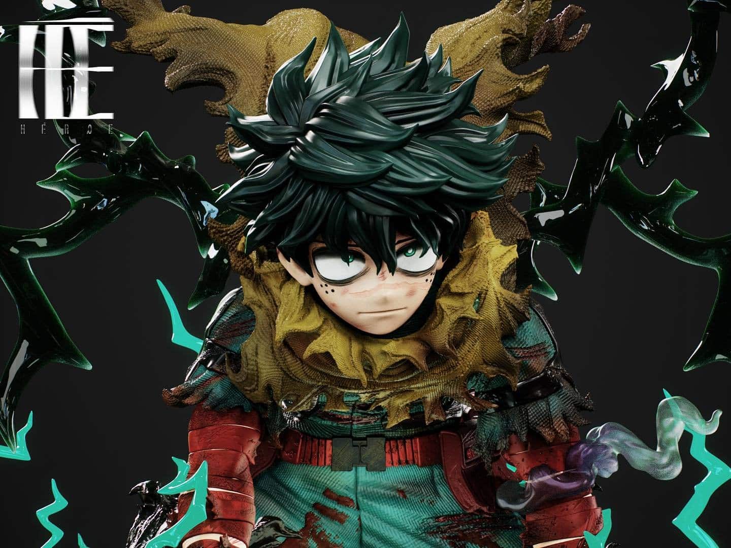thumbnail image 2 of My Hero Academia Revenge Studio Izuku Midoriya Resin Statue 2 of 10