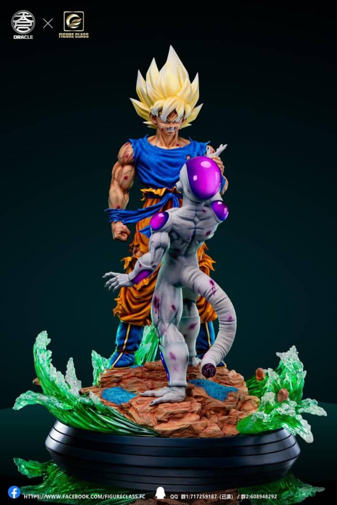 Statue en résine Dragon Ball KDC Goku contre Freezer