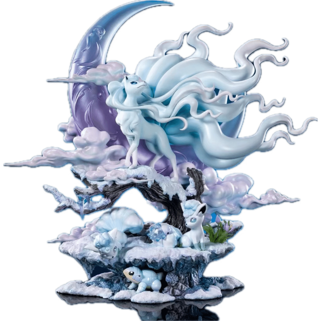 Pokémon - Ice Ninetales & Vulpix | 1:6 Resin Statue | von Moon Shadow ...